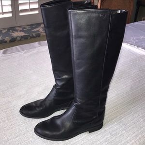 Lacoste black leather boots